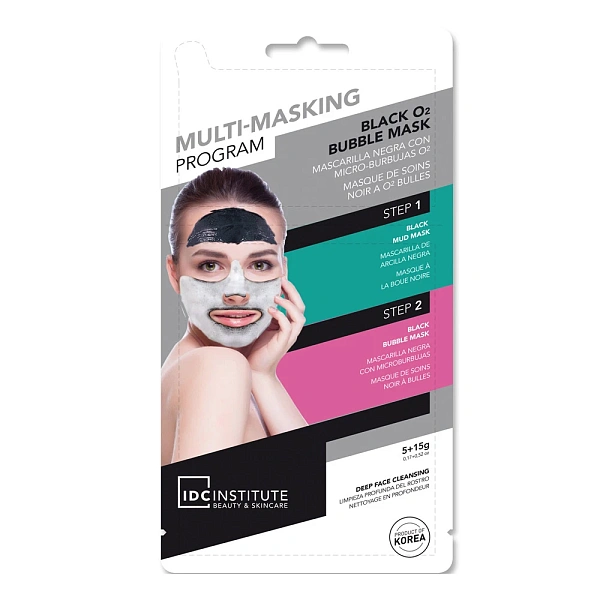 IDC Institute Mască pentru față curatare profunda Bubbles, 5gr+5gr (3952)