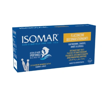 Isomar Monodoze cu apă de mare hipertonică 3% (decongestionant) 20x5ml Isomar Monodoze cu apă de mare hipertonică 3% (decongestionant) 20x5ml