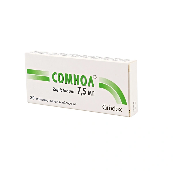 Somnol 7.5mg comp.film. N20 Somnol 7.5mg comp.film. N20