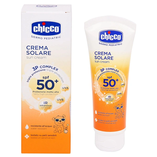 Chicco protecție solară Cremă protectoare SPF 50+, 12+, 75 ml (69530/91610) Chicco protecție solară Cremă protectoare SPF 50+, 12+, 75 ml (69530/91610)