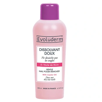 Evoluderm Solutie de îndepărtare a ojei cu ulei de ricin, 200ml