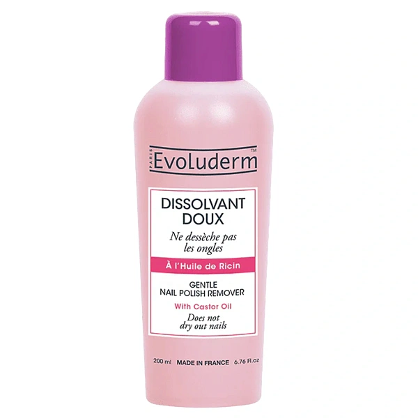 Evoluderm Solutie de îndepărtare a ojei cu ulei de ricin, 200ml
