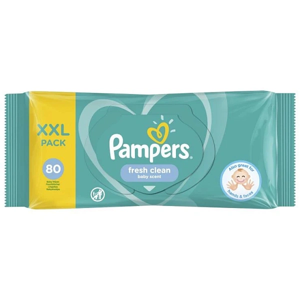 Pampers Baby Wipes Fresh Clean N80