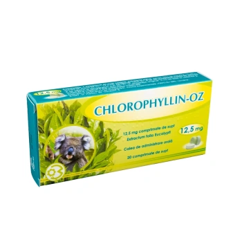 Chlorophyllin OZ 12.5mg comprimate de supt N10x2 OTC