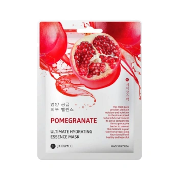 JKOSMEC Masca pentru față din țesătura cu rodie, 25ml