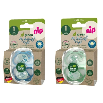 NIP My Butterfly Night Green B Suzetă silicon, mărimea 1 (0-6luni) N2