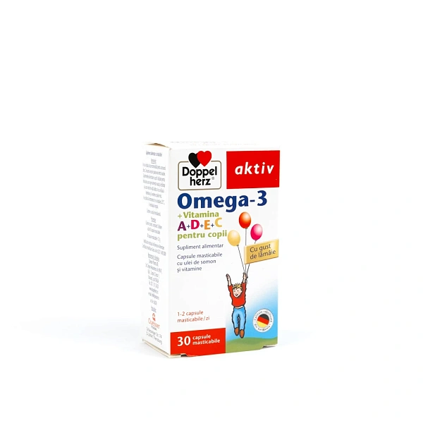 Doppelherz Kids Omega3+Vit A+D+E+C 325mg caps. N30 Doppelherz Kids Omega3+Vit A+D+E+C 325mg caps. N30