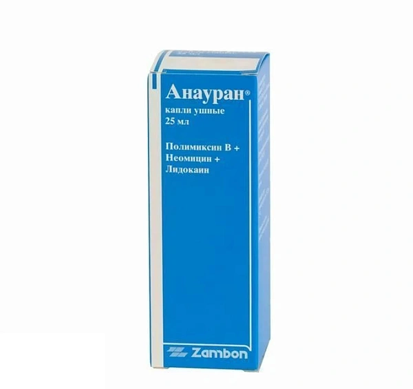 Anauran 25ml pic. auric. sol. 