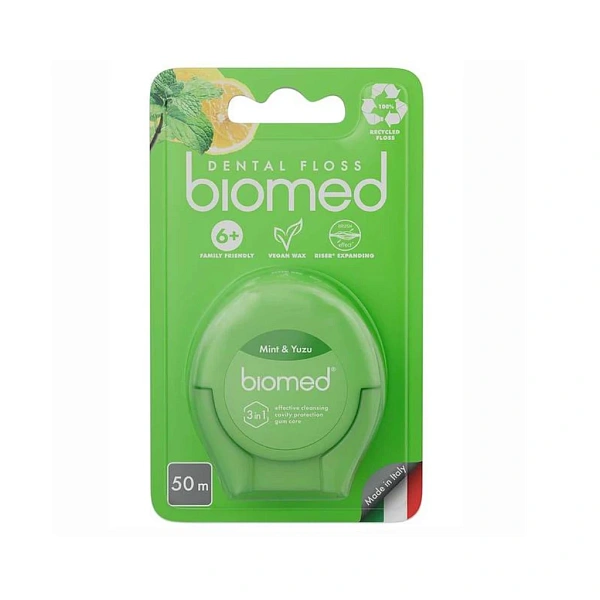Biomed Ață dentară Menta si Yuzu 50m