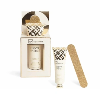 IDC Institute Set Scented Gold cremă pentru maine+pila pentru unghii