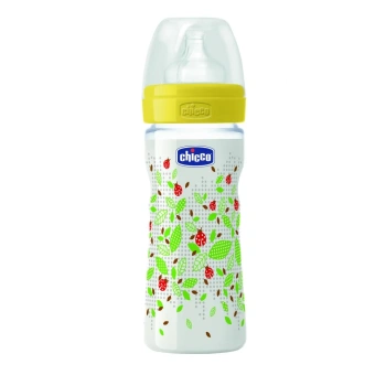 CHICCO Biberon din plastic Well Being tetină din silicon 250ml UNISEX-Colorat 070723310