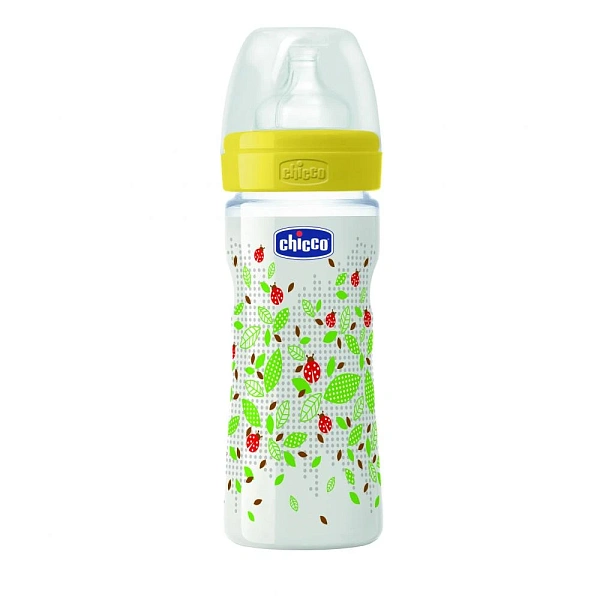 CHICCO Biberon din plastic Well Being tetină din silicon 250ml UNISEX-Colorat 070723310 CHICCO Biberon din plastic Well Being tetină din silicon 250ml UNISEX-Colorat 070723310