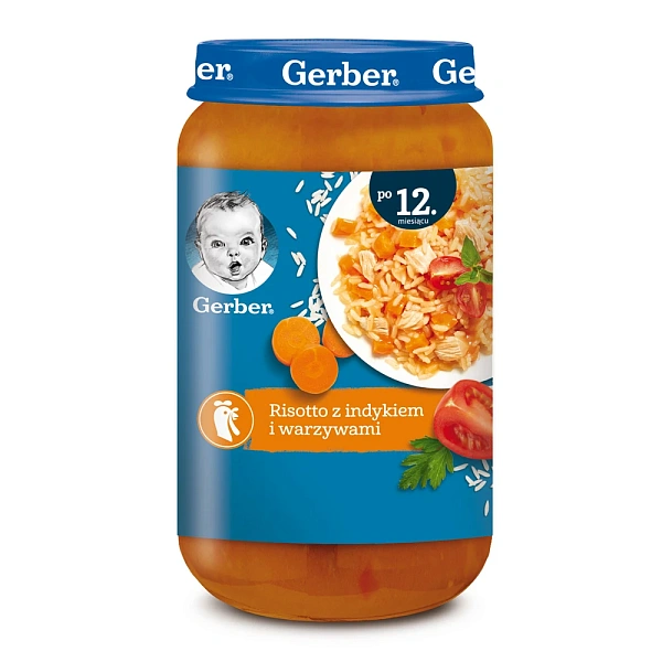 Gerber Junior Pireu orez, curcan, legume 250g