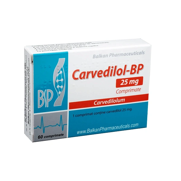 Carvedilol 25mg comp. N20X3 Carvedilol 25mg comp. N20X3