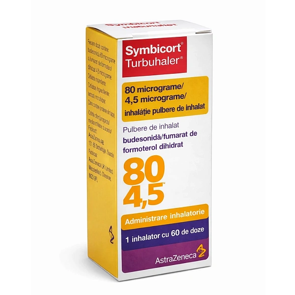 Symbicort TBH 80mcg/4.5g/d pulb.de inhalat (60doze) N1