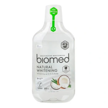 Biomed Apă de gură Natural whitening, 500ml