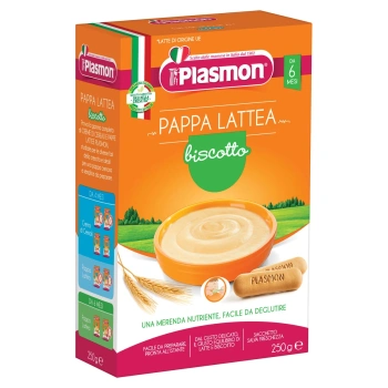 Plasmon Terci Cereale crema cu biscuit de la 6 luni, 250 g