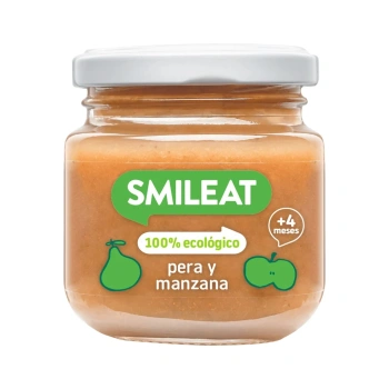 Smileat Piure organic din pere și mere, 6luni+, 130g