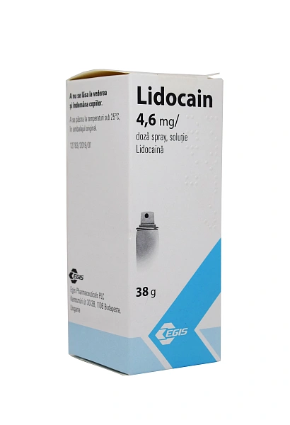 Lidocain 4,6mg/doza 38g spray (Egis)