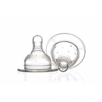 U-Grow Set 2 Tetine Silicon 6+ luni cu Gat Larg  (A-1028)