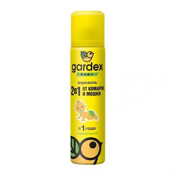 Gardex Baby Aerosol antirepelenti contra tintari și musculite, 1+, 80ml