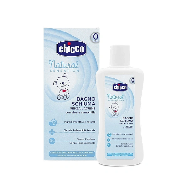 Chicco șampon și spumă de baie pentru copii fără lacrimi, 0+, 500 ml (28421)
