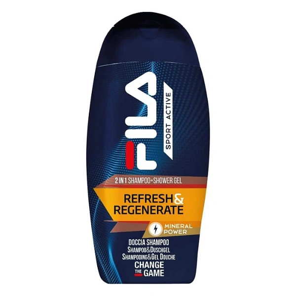 FILA Sport Active Man Șampon si Gel de duș Refresh, Regenerat 250ml