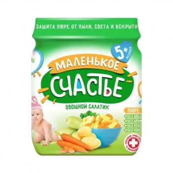 Malenikoe Sciastie Piure salată de legume 90g