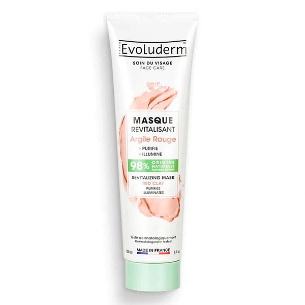 Evoluderm Masca pentru față cu argilă roșie 150ml