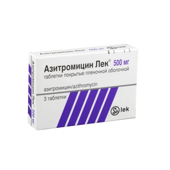 Azithromycin Lek 500mg comprimate film. N3