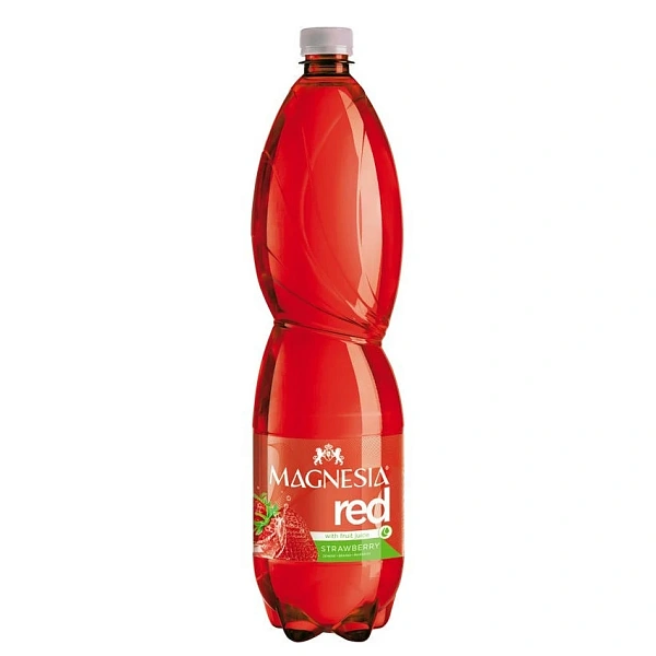 Apă minerală Magnesia Red gazata cu suc de căpșună 1.5L Apă minerală Magnesia Red gazata cu suc de căpșună 1.5L