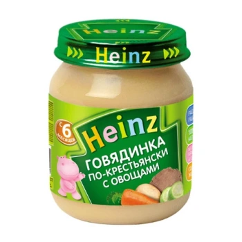 Heinz Pireu Carne de vita ''Taranesc'' 120g (6 luni)
