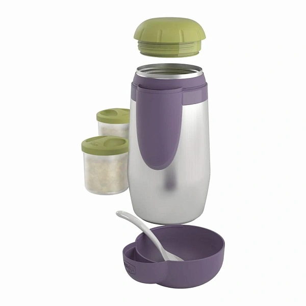 Chicco Termos inox Step Up Family pentru alimente, 0+ (60181) Chicco Termos inox Step Up Family pentru alimente, 0+ (60181)