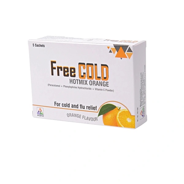 Freecold Hotmix Orange 750mg/10mg/60mg pulb./sol.orala 5g N5