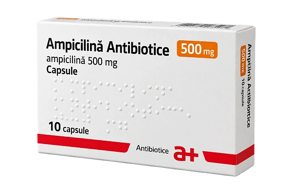 Ampicillin 500mg caps. N10