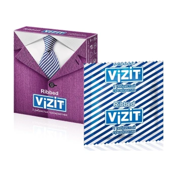 Prezervative Vizit N3 Ribbed (relief inelat)
