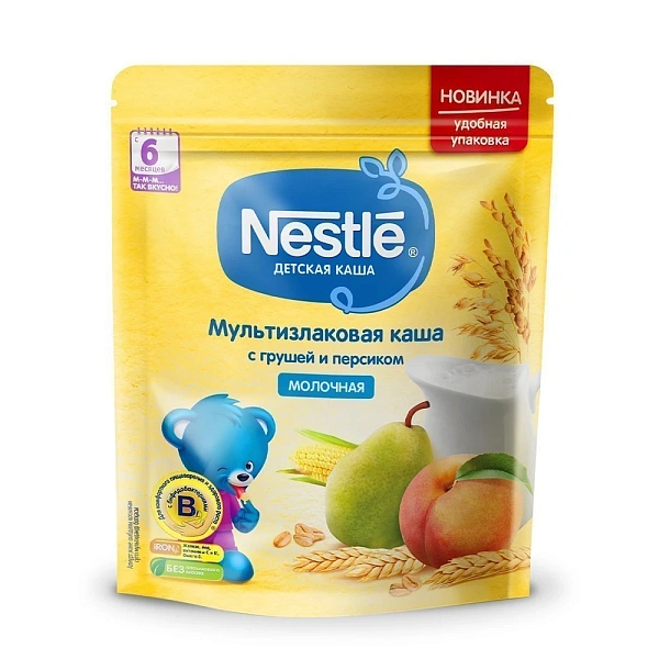 Nestle Terci cu lapte din cereale cu pere, piersici 220g