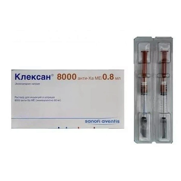 Clexane 8000UI anti xa/0.8ml sol.inj.ser. N6