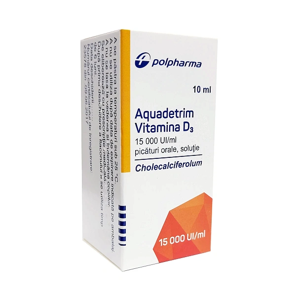Aquadetrim Vit D3 15000 UI/ml 10ml pic.orale