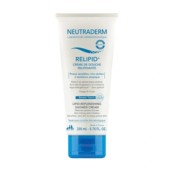 NEUTRADERM Relipid+ Cremă de duș pentru pielea atopică pentru față și corp, 200ml