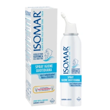 Isomar Spray Isotonic cu apă de mare pentru igiena zilnică nas-urechi 100ml