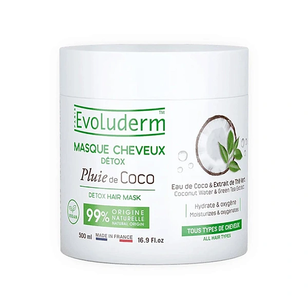 Evoluderm Mască pentru păr extract de Cocos 500ml Evoluderm Mască pentru păr extract de Cocos 500ml