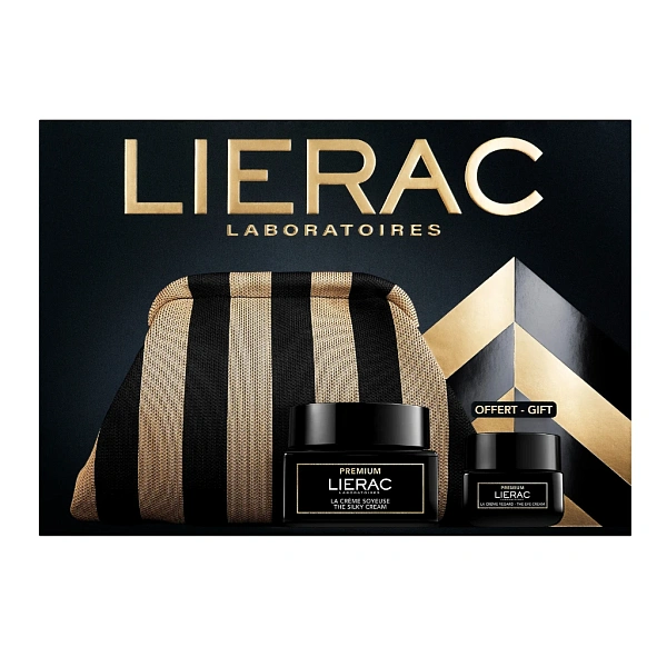 LIERAC Premium Set Silky Cremă antiage 50ml + Cremă pentru zona ochilor 20ml