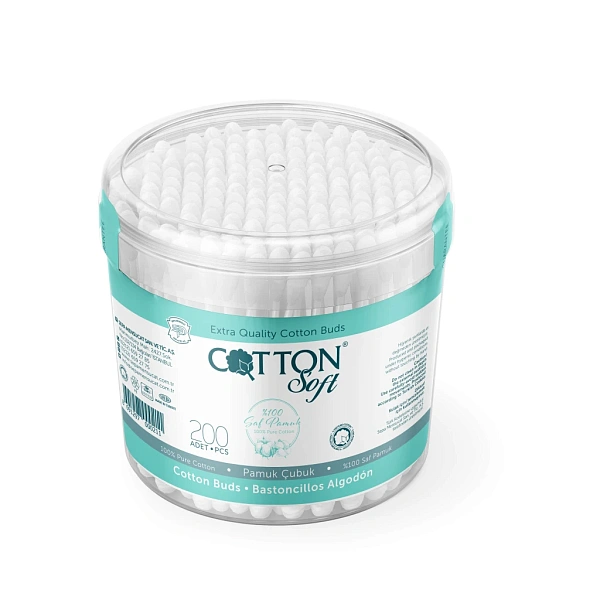 Cotton Soft Bețișoare igienice 200buc Cilindru