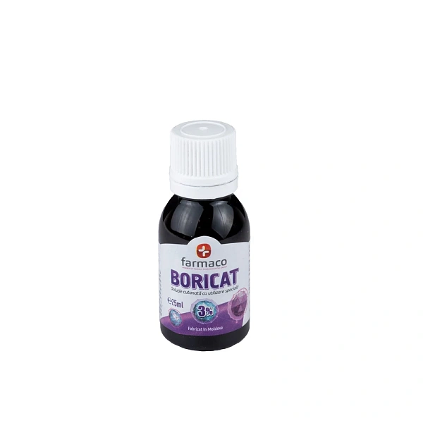 Boricat 3% 25ml  sol.cutan.