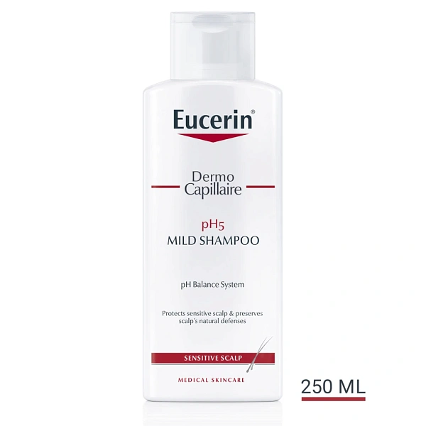Eucerin DermoCapillaire pH5 Șampon delicat pentru păr și scalp sensibil 250ml Eucerin DermoCapillaire pH5 Șampon delicat pentru păr și scalp sensibil 250ml