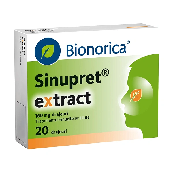 Sinupret extract 160mg drajeuri N10x2 Sinupret extract 160mg drajeuri N10x2