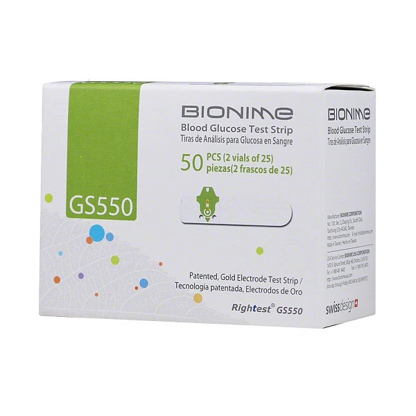 Test pentru glucometru GS550 Bionime N50
