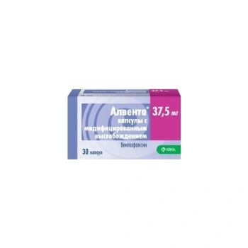 Alventa 37,5 mg caps. elib. prel. N10x3