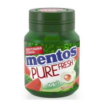 Mentos Gumă de mestecat  Pure Fruit Pepene Verde 54g